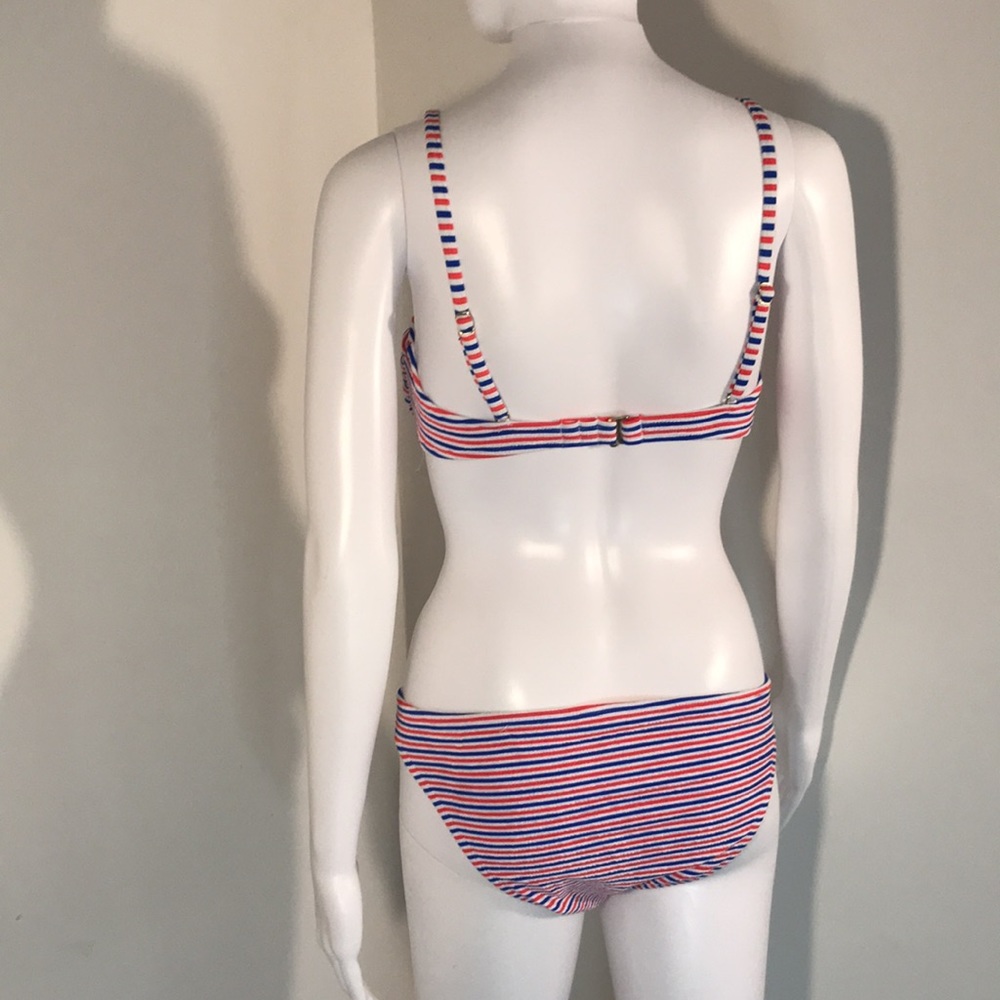 Xhilaration, Red white and blue striped bikini set. Juniors Size M - Picture 5 of 8